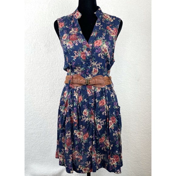 D’CLOSET • Floral Sleeveless Belted Mini Dress - Picture 14 of 14
